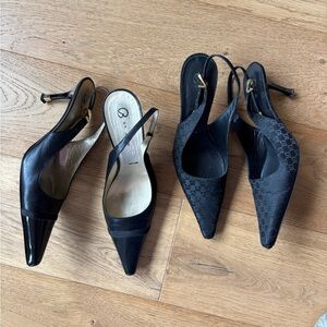 St.john lot of 2 sling back stiletto heels womens 10